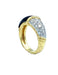 Van Cleef & Arpels ring. Gold, platinum, onyx and diamond ring 58 Facettes