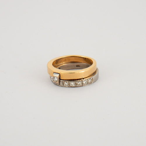 Bague 57 Alain Roure - Bague Chut... Je t'aime 58 Facettes