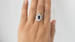 Bague 58 Bague pompadour, saphir et diamants 58 Facettes 32048