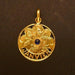 January Medal pendant in gold 58 Facettes 1013224