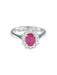 Ring 53 MARGUERITE RUBY DIAMOND RING 58 Facettes 410 50000
