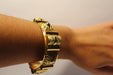 Bracelet Gold cuff bracelet 58 Facettes 11426c