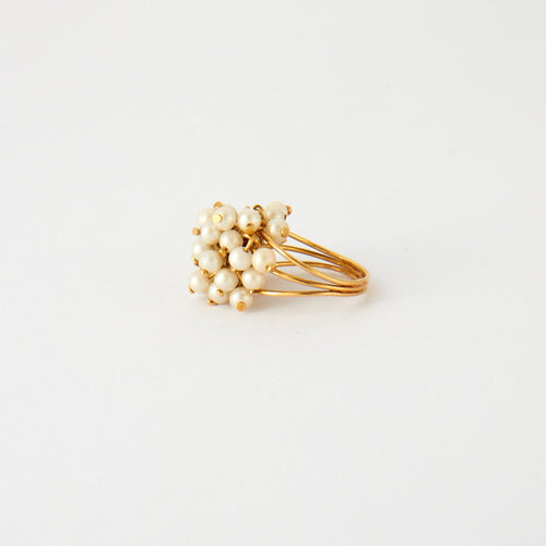 Bague 54 Bague grappe perles de culture 58 Facettes