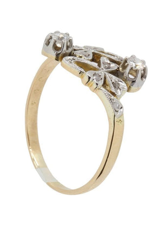Bague TOI ET MOI ART-NOUVEAU DIAMANTS 58 Facettes 041591
