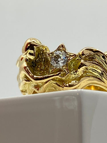 Bague 50 Bague en Or jaune, diamant 58 Facettes