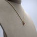 Pendant Necklace on Yellow Gold Ruby Diamond Chain 58 Facettes 351135