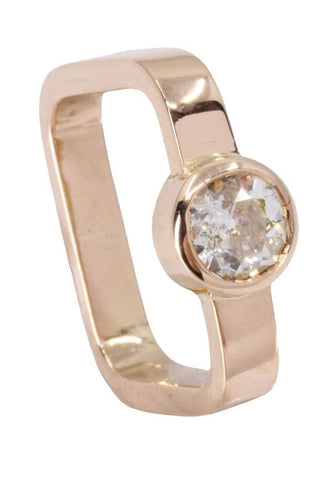 Bague 43 Bague solitaire Or et Diamant 58 Facettes 076121