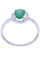 Bague BAGUE ÉMERAUDE ET DIAMANTS 58 Facettes 074131