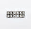 Bague 56 Bague diamants double rangs 58 Facettes 1-920/2