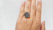 Bague 56 Bague vintage en or rose et topaze bleue 58 Facettes 32331
