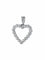 Pendentif Pendentif Coeur Or gris Diamants 58 Facettes