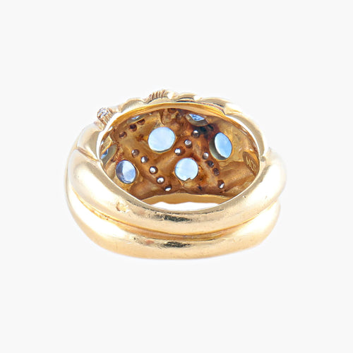 Bague 52 Bague Morabito Or jaune Diamants 58 Facettes