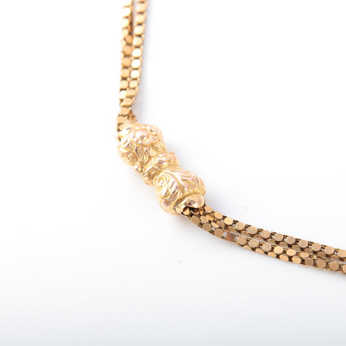 Collier Collier vintage breloque or jaune 58 Facettes 2724