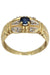 Ring 54 MODERN SAPPHIRE AND DIAMOND RING 58 Facettes 054831