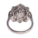 Ring 50 Art Deco platinum diamond pearl ring 58 Facettes 22132-0317