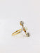 Ring 51 Art-Nouveau ring for you and me in gold, pearl and diamonds 58 Facettes J175