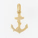 Pendant Navy anchor pendant in gold 58 Facettes 15-173A
