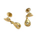 Earrings Vintage Cartier earrings, yellow gold, diamonds. 58 Facettes 31868