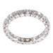 57 Alliance ring in white gold, diamonds 58 Facettes 12196-0004