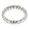 Bague 57 Alliance en or blanc, diamants 58 Facettes 12196-0004