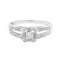 Bague 51 Mauboussin Bague Solitaire Chance of Love Or blanc Diamant 58 Facettes 2259618CN