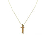 GUCCI split cross necklace 39 to 47 cm in 18k yellow gold 58 Facettes 248967