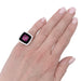 Ring 43 Chanel ring, “Nuit Noire”, white gold, pink sapphire, diamonds, enamel. 58 Facettes 32572