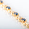 Bracelet BRACELET OR JAUNE 18K SAPHIRS ET DIAMANTS 58 Facettes LP 2142
