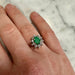 Ring 51.5 Emerald Daisy Ring 58 Facettes REF2232-32