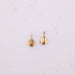 Sleeper earrings in yellow and green gold, fine pearl 58 Facettes
