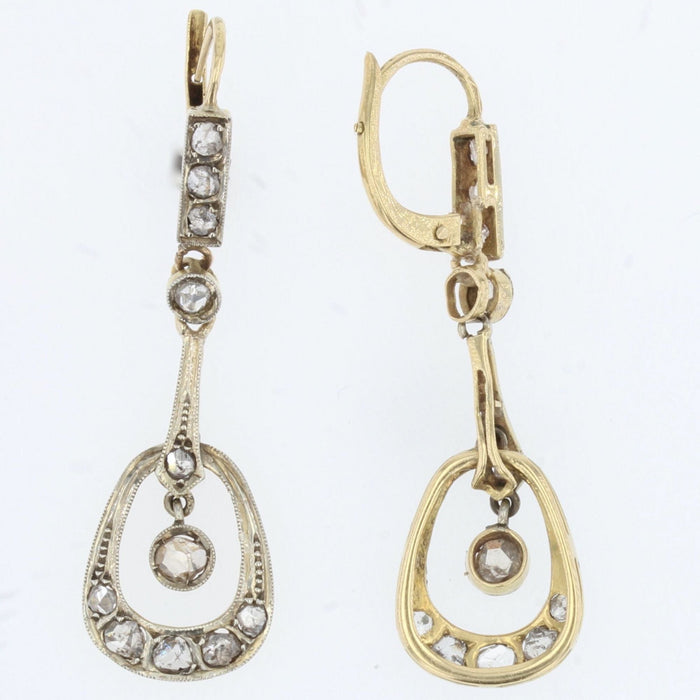 Boucles d'oreilles Boucles d'oreilles diamants Art nouveau 58 Facettes 21-629