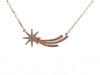 DJULA shooting star necklace 40 to 43 cm in 18k rose gold & diamonds 58 Facettes 251960