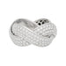 Bague 58 Bague Poiray, "Tresse", or blanc et diamants. 58 Facettes 31069