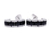 Earrings Chanel earrings, black ceramic, diamonds. 58 Facettes 32930