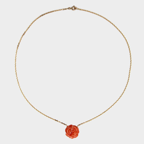 Collier Collier or jaune et rose de corail 58 Facettes 23-259A