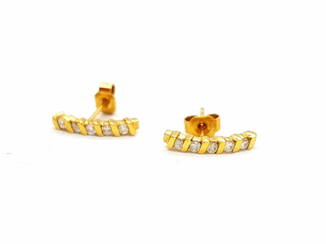 Boucles d'oreilles Boucles d'oreilles Or jaune Diamant 58 Facettes 06433CD