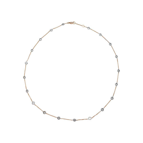 Collier Collier "Gouttière" deux ors et diamants. 58 Facettes 31324