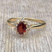 Ring Marguerite Ring in yellow gold, garnet, diamonds 58 Facettes 110
