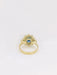 Ring 52 Daisy ring Yellow gold Sapphire Diamonds 58 Facettes J149