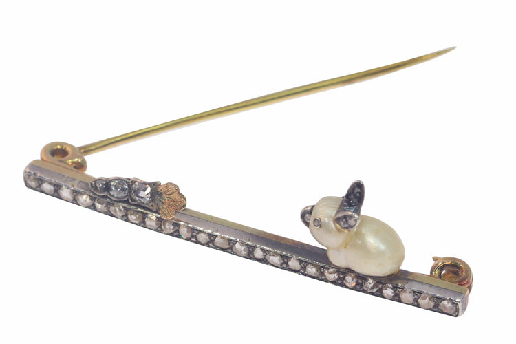 Broche Broche Diamants Lapin avec une carotte 58 Facettes 23139-0136