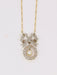 Necklace Belle Epoque knot necklace Yellow gold Diamonds Fine pearl 58 Facettes 1022.5