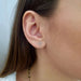 Earrings Yellow gold diamond cross earring 58 Facettes