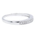 Bague 54 Bague Alliance Or blanc Diamant 58 Facettes 2294373CN