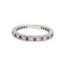 Tiffany Alliance ring, "Tiffany Legacy", platinum, diamonds, pink sapphires. 58 Facettes 30775