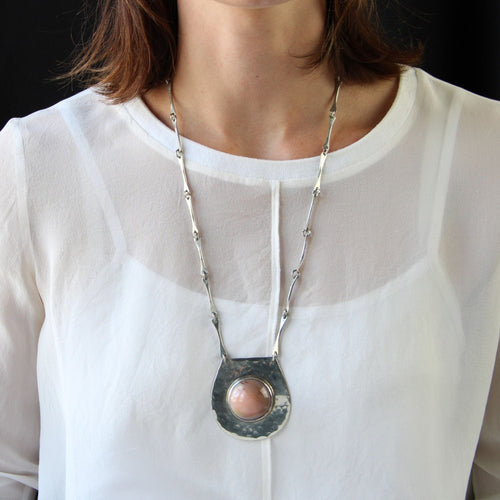 Collier Collier en argent et agate 58 Facettes 23-222