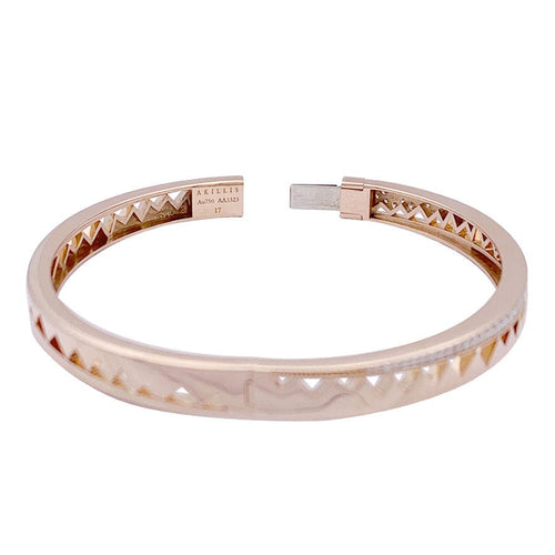 Bracelet Bracelet Akillis "Capture Me", or rose, diamants. 58 Facettes 33479