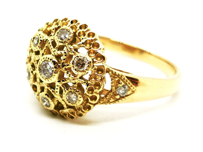 Bague 56 Bague Or jaune Diamant 58 Facettes 1732123CN