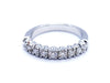 Ring 53 Half wedding ring White gold Diamond 58 Facettes 578775RV