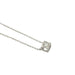 Necklace Dinh Van necklace, "Le Cube", white gold, diamond. 58 Facettes 32046