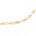 Necklace Figaro mesh necklace Rose gold 58 Facettes 2090585CN